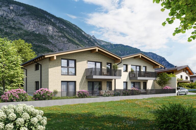 Au&szlig;enansicht Zams Mehrfamilienhaus Neubau